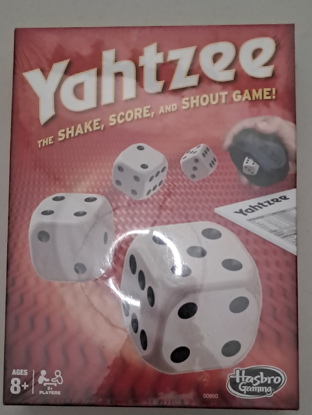 Hasbro Yahtzee Dice Game - Red and White